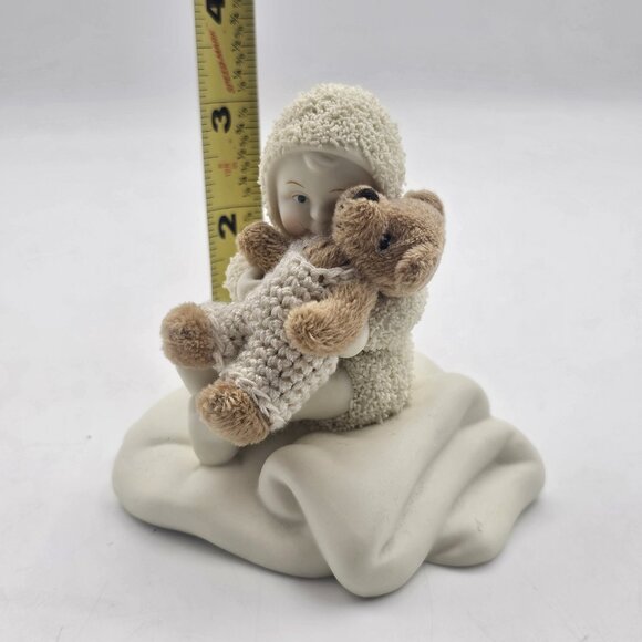 Vintage Department 56 Snowbabies Figurine A Hug'll Make it Better 2005 Beige - Picture 9 of 10